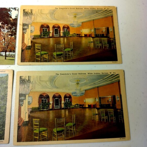 Vintage The Greenbrier Hotel Postcard Lot of 9 Resort West Virginia Unposted USA - Picture 7 of 16